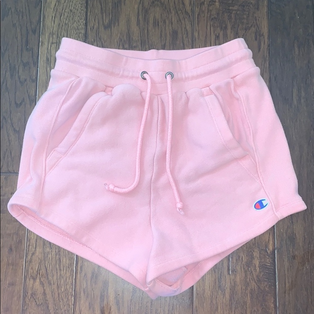 Light pink champion shorts